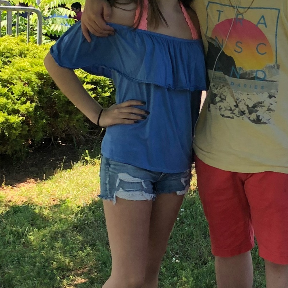 American eagle off the shoulder top